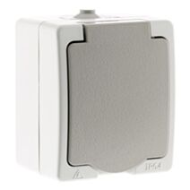 Prise 2p+t 16a gris clair ip54 - akya - INOTECH
