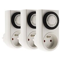 Lot de 3 mini programmateurs mecaniques - otio
