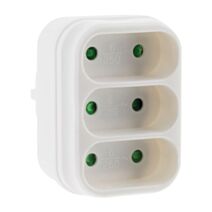 Fiche 3 prises Triplite 2p 6a facade blanc - ZENITECH