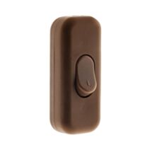 Interrupteur 2a unipolaire marron - zenitech