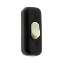 Interrupteur 2a unipolaire luminescent noir - zenitech