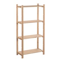 Ètagére de 4 tablettes en bois de pin