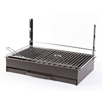 Barbecue charbon de bois Original Vulcain 61x33cm acier - LE MARQUIER
