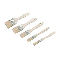 Lot de 5 pinceaux plats avec cavalier 