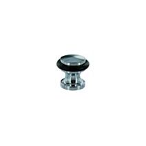 Butoir sol zamak chromé à visser ø30 H.28mm - VYNEX