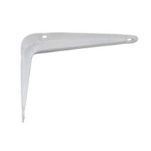 Console emboutie acier laqué blanc 75x100 mm