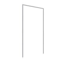 Huisserie pour porte battante 125x245cm blanc.