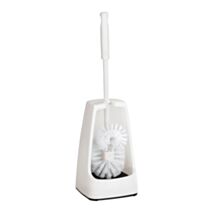 Brosse wc simple+brosse de bord blanc