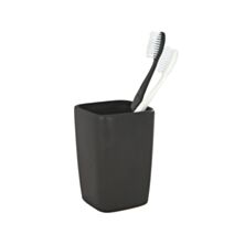 Gobelet brosse à dents Faro céramique noir - WENKO