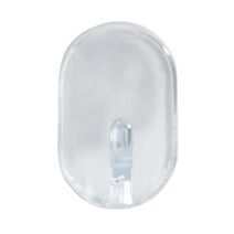 Crochet ovale mm transparent lot de 3