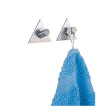 Crochet triangolo inox mat lot de 2