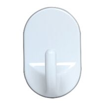 Crochet ovale mm blanc lot de 3