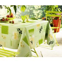 Nappe toile cirée match olivier vert 20m