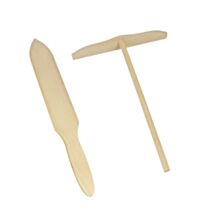Rateau + spatule à crêpes bois