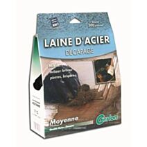 laine d'acier décapage moyenne 500gr - GERLON