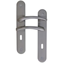 Poignées de porte trou clé Tedy aluminium entraxe 165mm - B BEAUTY