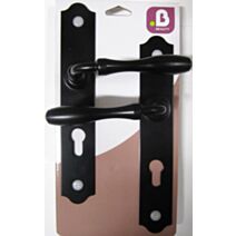 Poignées de porte à cylindre Manoir noir - MR BRICOLAGE