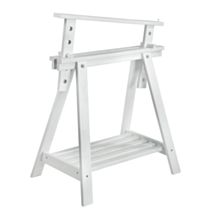 Tréteau architecte en pin massif H70 à 98cm blanc