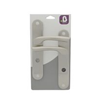 Poignées porte condamnation Océane nickel mat entraxe 195mm - B BEAUTY