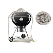 Housse pour barbecue rond Ø 70 x h 80 gris mastic opaque - JARDILINE