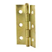 Lot de 2 charnières rectangulaires simples feuilles pour porte à visser 