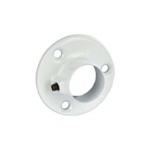 Lot de 2 supports muraux fermés diamètre 19mm rond blanc - CIME