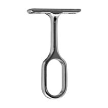 Support plafond fixe CIME 30x15mm ovale zamak chromé