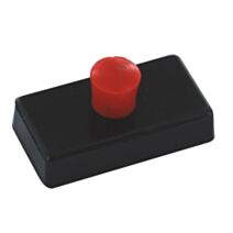 Lot de 4 punaises rectangulaires magnétiques pour une solution d'affichage sur support métallique