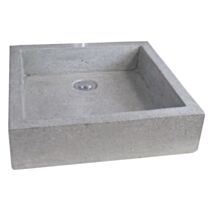 Vasque timbre gris anthracite 40x40cm - ONDEE