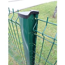 Poteaux clôture à encoches panneaux Filiaclos/Filiapros 2,07m vert