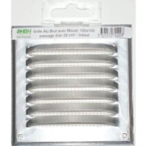 Grille alu avec moustiquaire 100 x 100 - HBH
