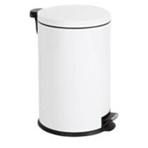 Poubelle de cuisine à pédale Comète 20L blanc