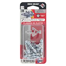 10 Chevilles Klix Métalliques Ø4x33mm + Vis TR Ø4x40mm - RED HEAD