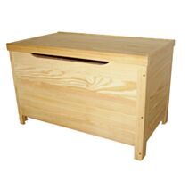 Coffre de rangement pin massif Ozidees 120L H43 x L70 x l40 cm- SERVARY