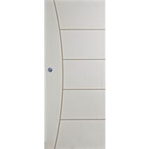 Porte coulissante pré-peinte gravée H.204 x l.73 cm