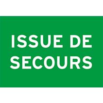Panneau de signalisation "issue de secours" - CHAPUIS