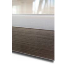 Plan de Travail Stratifié HPL Blanc Brillant Chant Duo Blanc/Alu 304x64x3,8cm - SUP BOIS