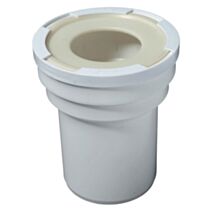Sortie de cuvette WC droite Ø100 mm à coller - WIRQUIN