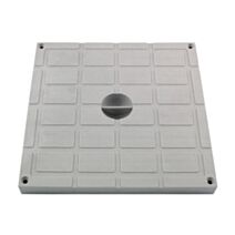 Couvercle de regard Polypropylène 20x20cm Gris - FITT