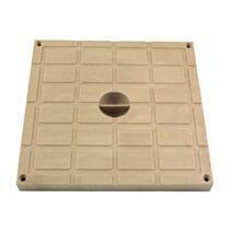 Tampon léger 20x20cm sable polypropylène - FITT