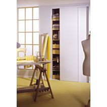 Pack portes de placard coulissant L180xH250cm blanc - OPTIMUM