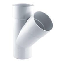 culotte gouttière 45° mf pvc 80 blanc - INTERPLAST