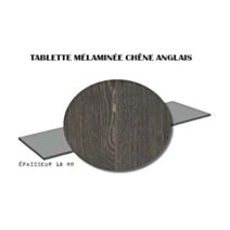 Tablette mélaminée chêne Anglais 250 x 40 cm 