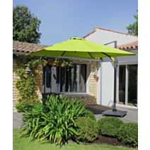 Parasol déporté carré Roma 3x3m Lemon - PROLOISIRS