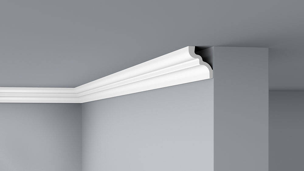 Moulure de plafond D14 Polystyrène 83x66mm 2m - DECOFLAIR