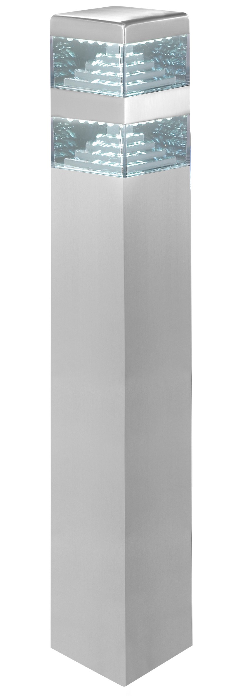 Borne pyramide inox 60 led 10.5w 60cm - LUMIHOME