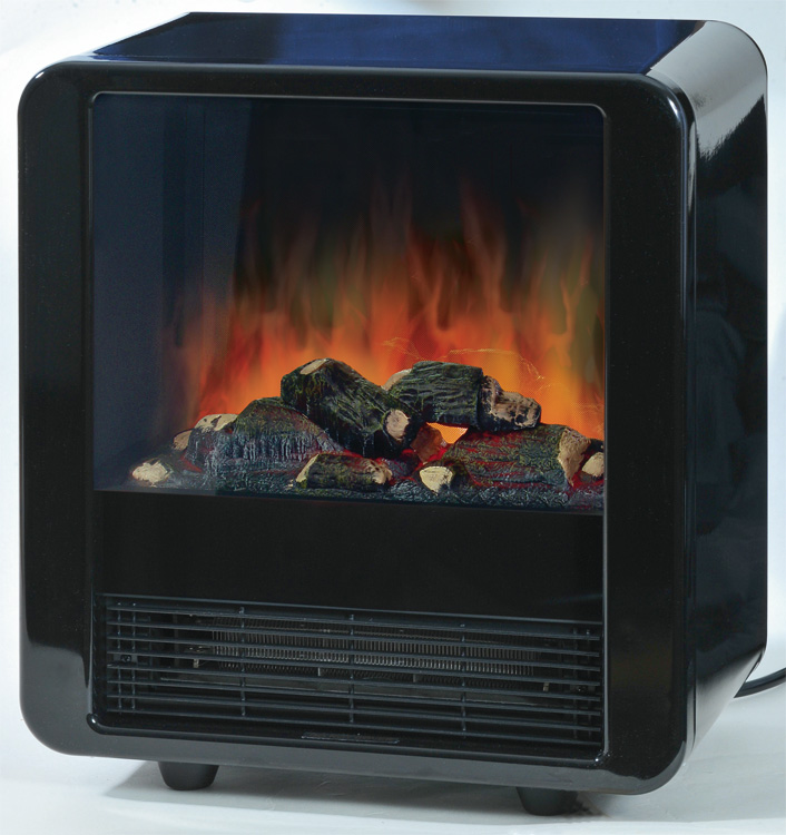 cheminée electrique mini cube noir - EWT