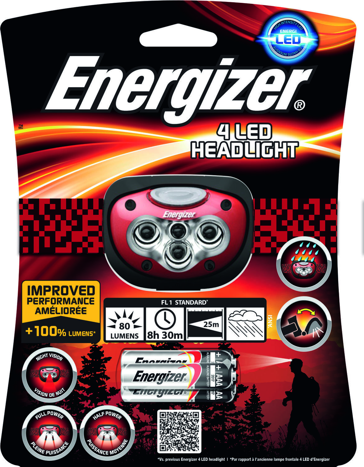 Lampe frontale 4 LED - Energizer