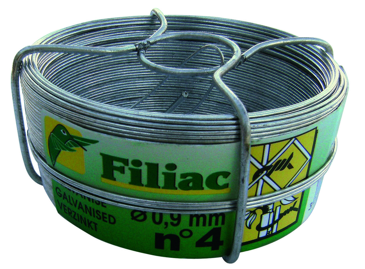 Bobinot fil de fer galvanisé n°4 x 50m  0.9mm - FILIAC