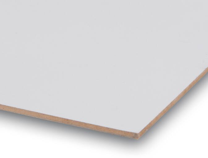 Panneau de bois fibres blanches 244x122x0,3cm